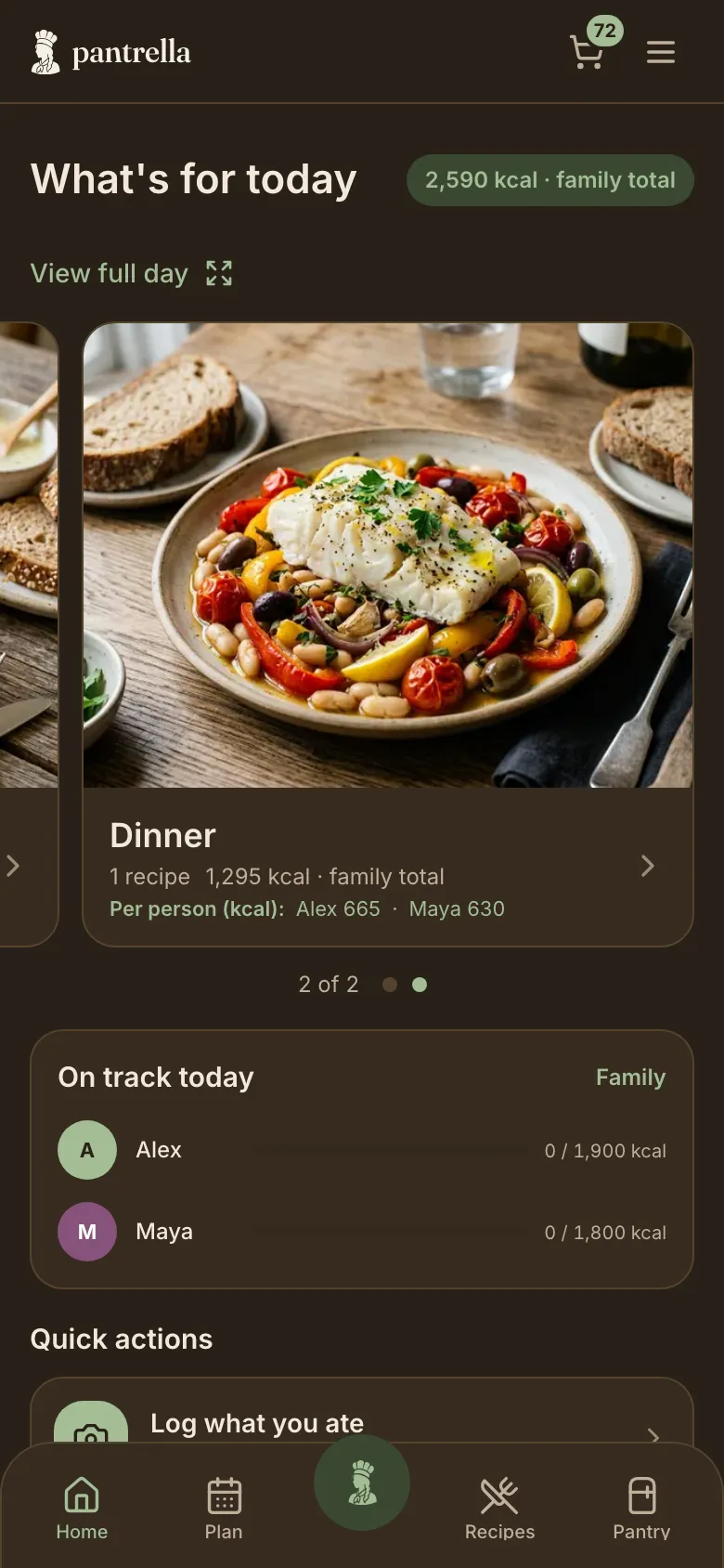 At six, dinner is decided
