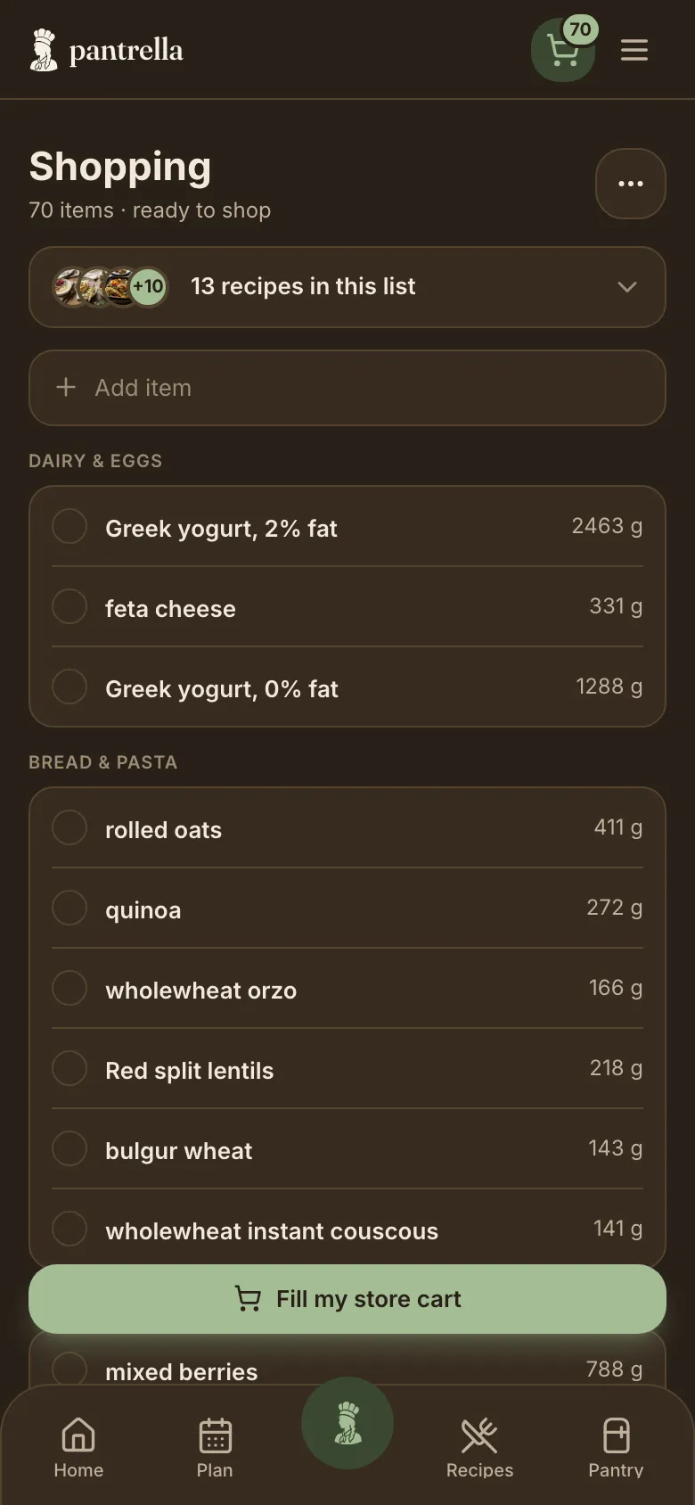 Fill your eBag cart